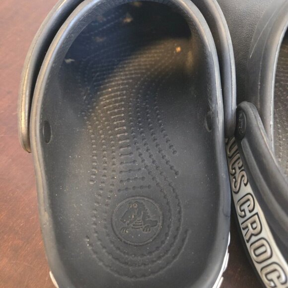 Crocs Crocband Black Unisex Clog-Men's 5 Women's 7 - Picture 7 of 16
